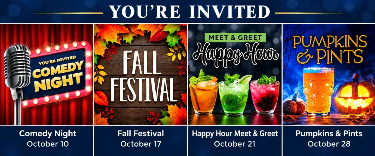 You're Invited to Our October Events!